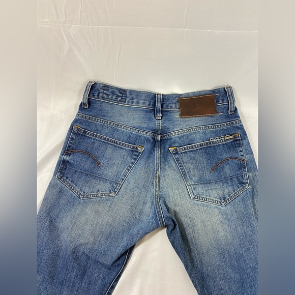 G-Star Raw Button Fly 3301 Deconstructed Straight Jeans Size 30x32 Excellent - Picture 10 of 16